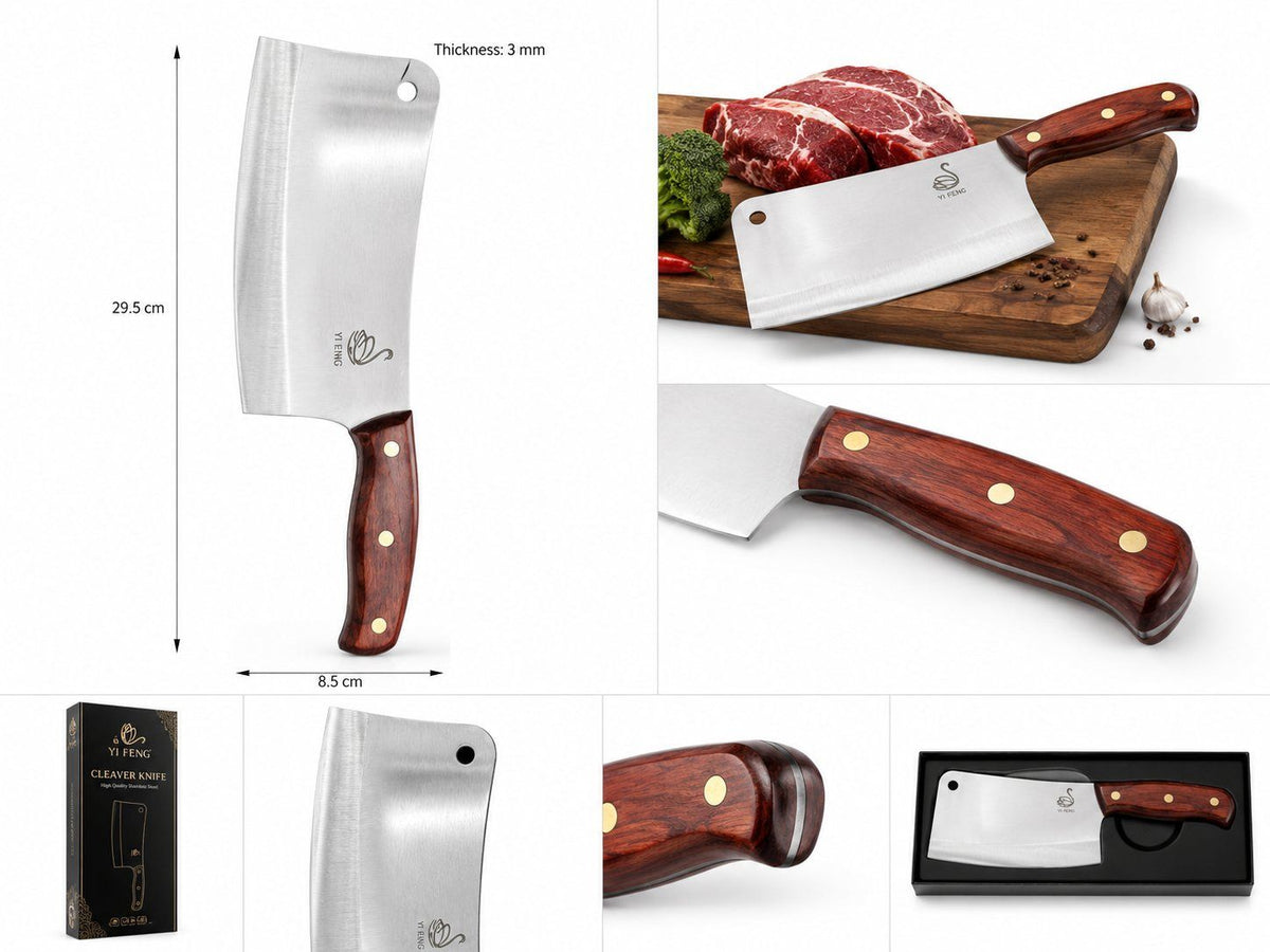 Hackmesser mit Holzgriff