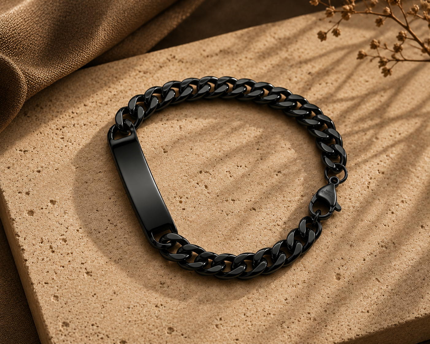 Herren ID Armband mit Gravur