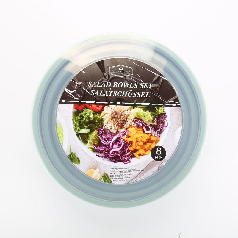 Salatschüssel-Set 8-teilig mit Deckel – Produktansicht