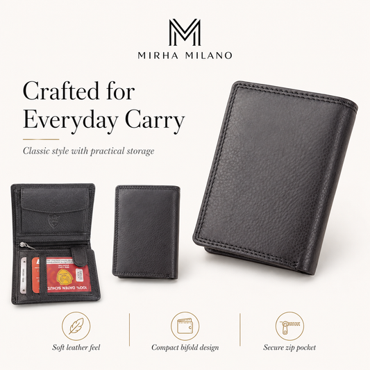 RFID Leather Wallet with Engraving
