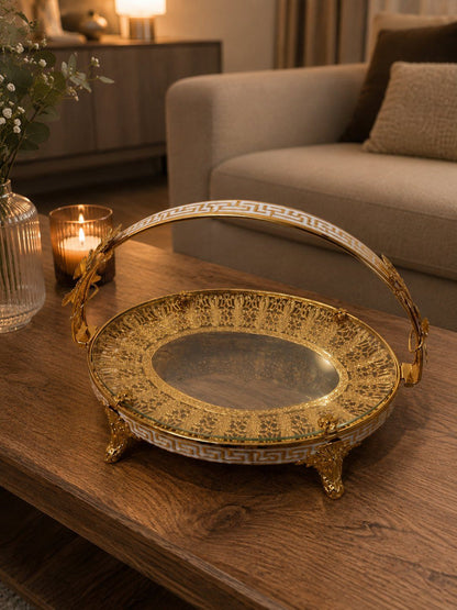 Deko Obstschale in gold - 3