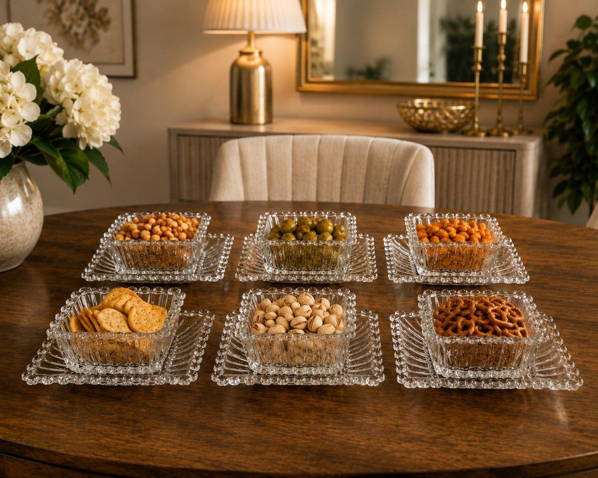 Snackschalenset 6 teilig aus Glas - 3