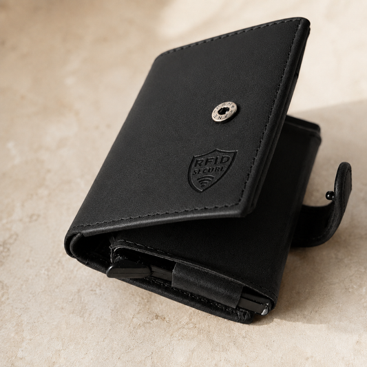 RFID Leder Kartenetui