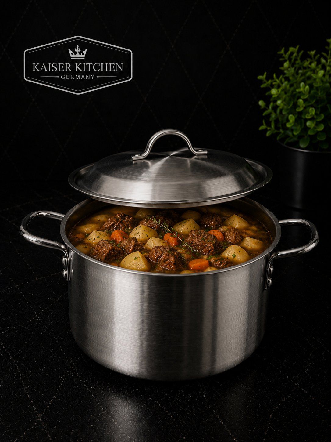 Kaiser Kitchen Suppen Topf 30cm silber - 2