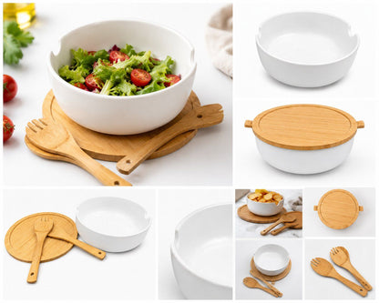 4 Tlg Salat Servierset