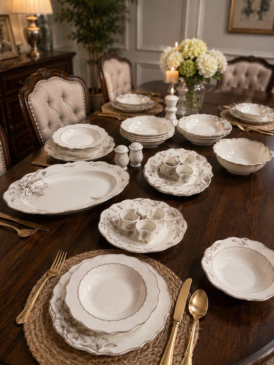 34 Tlg Tafel Set / Dinner Set - 2