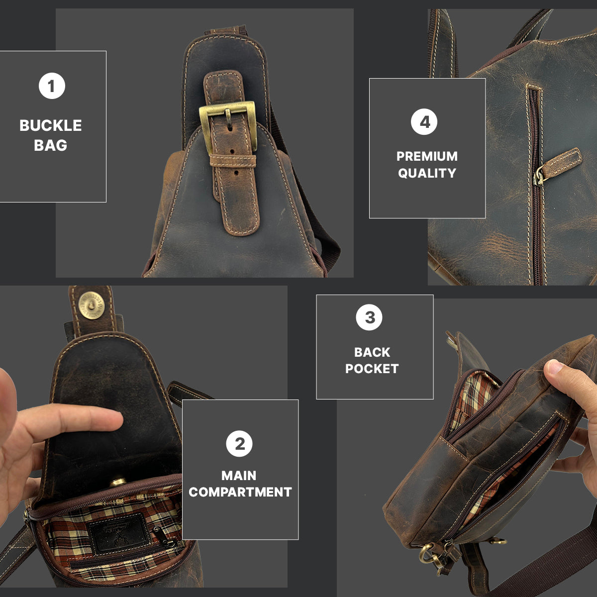 Leather Cross Body Bag