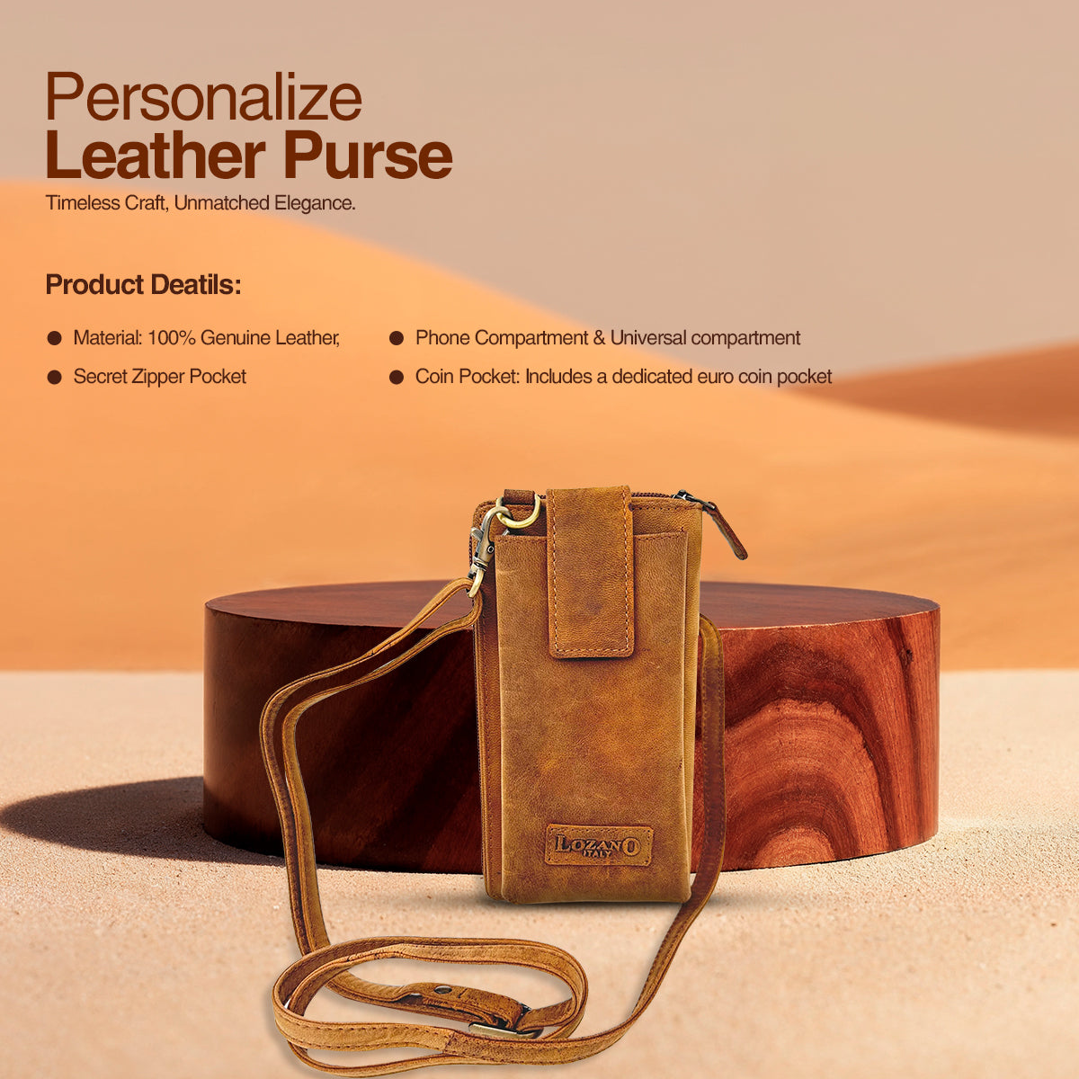 Leather Phone bag for ladies