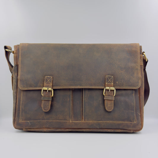 Leder Laptoptasche mit Gravur