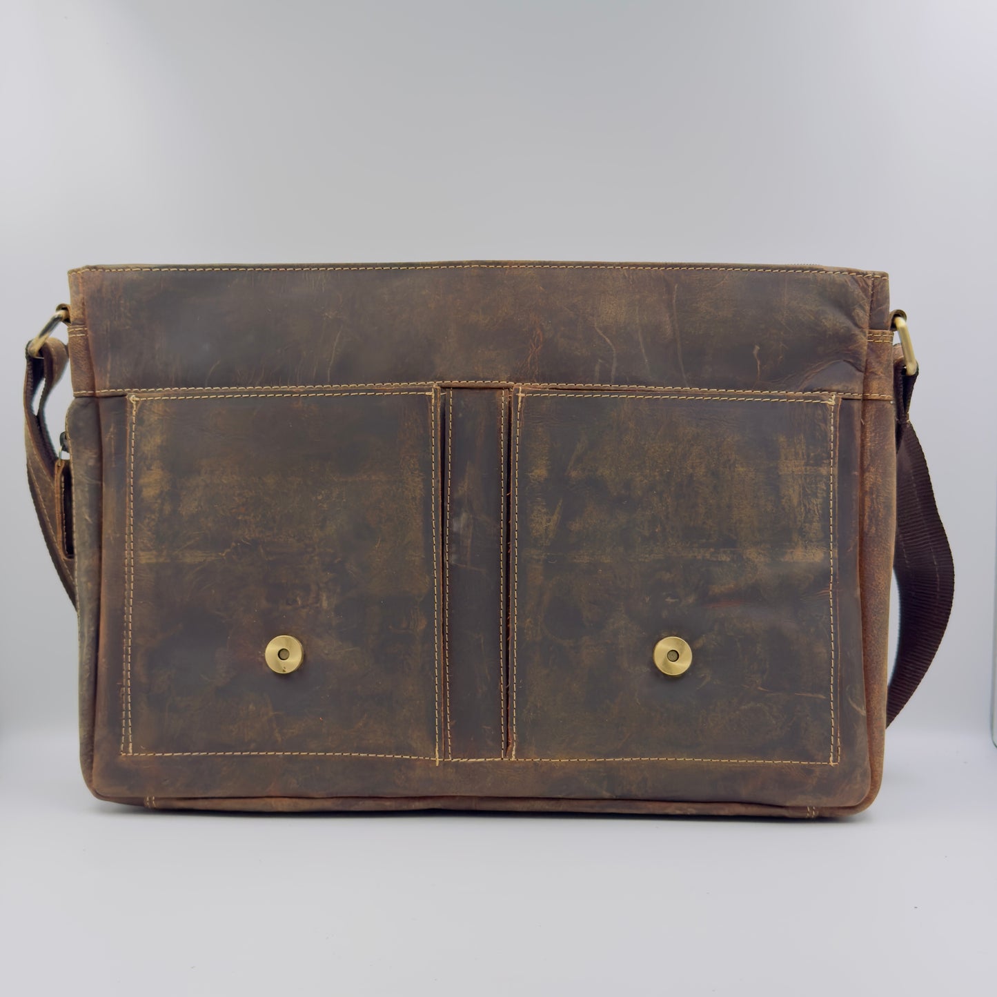 Leather Laptop Bag with Engraving