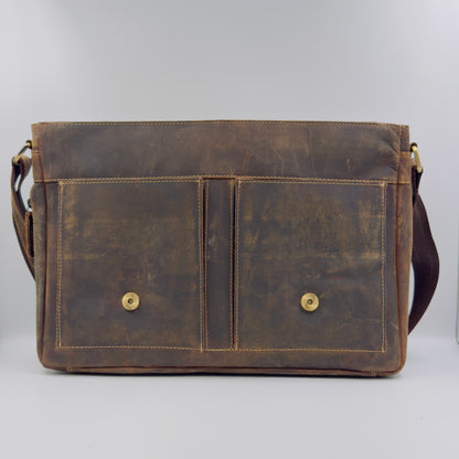 Leather Laptop Bag with Engraving