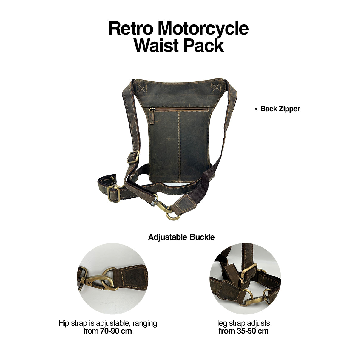 Leather Fanny Pack with Engraving