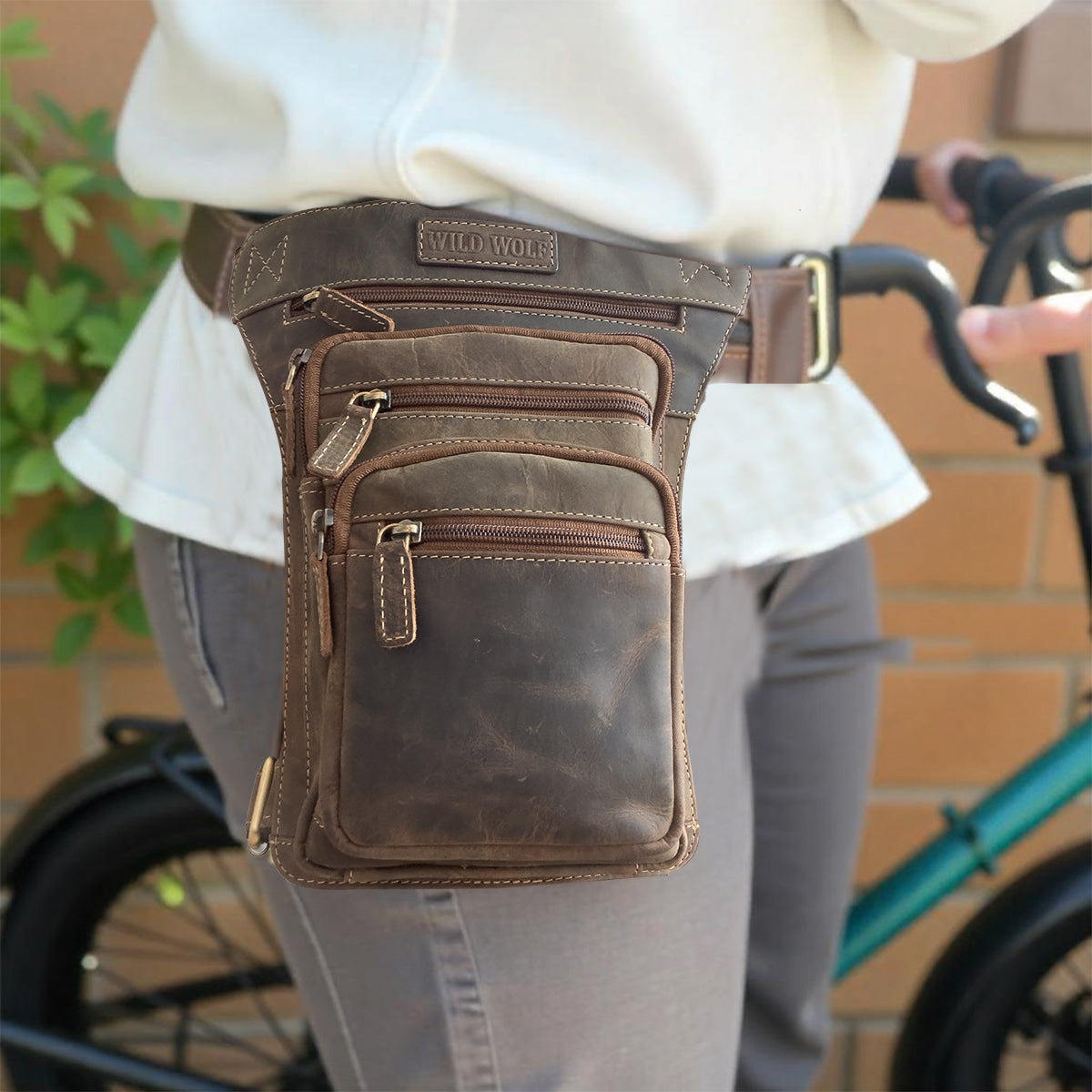 Leather Fanny Pack with Engraving