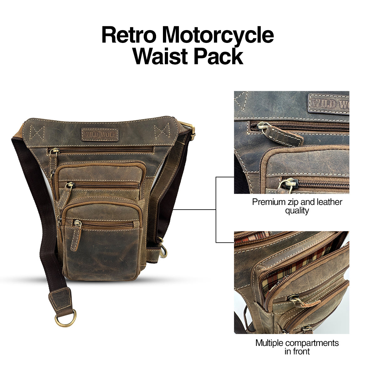 Leather Fanny Pack with Engraving