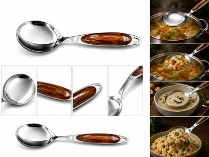 Servierlöffel aus Edelstahl - 9