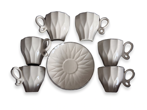 Kaffeetassen Set Design 02 – 6 Tassen mit Untertassen - alternate view