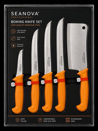 SEANOVA-Profi Küchenmesser 5 Set mit Hackmesser - 2