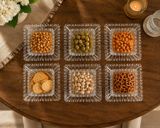 Snackschalenset 6 teilig aus Glas - 2