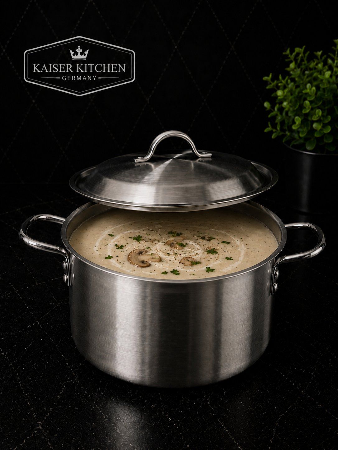 Kaiser Kitchen Suppen Topf 28cm silber