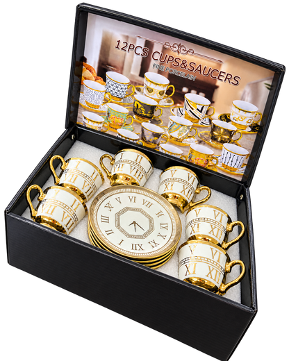 Espressotassen Set Römische Zahlen – zweite freigestellte Produktansicht