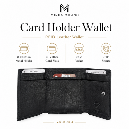 RFID Leather Wallet with Engraving